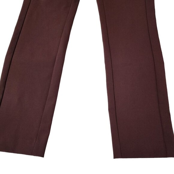 Theory Pants Womens‎ 6 Burgundy Navalene Skinny Stretch Zip Back Career Office - Picture 2 of 10